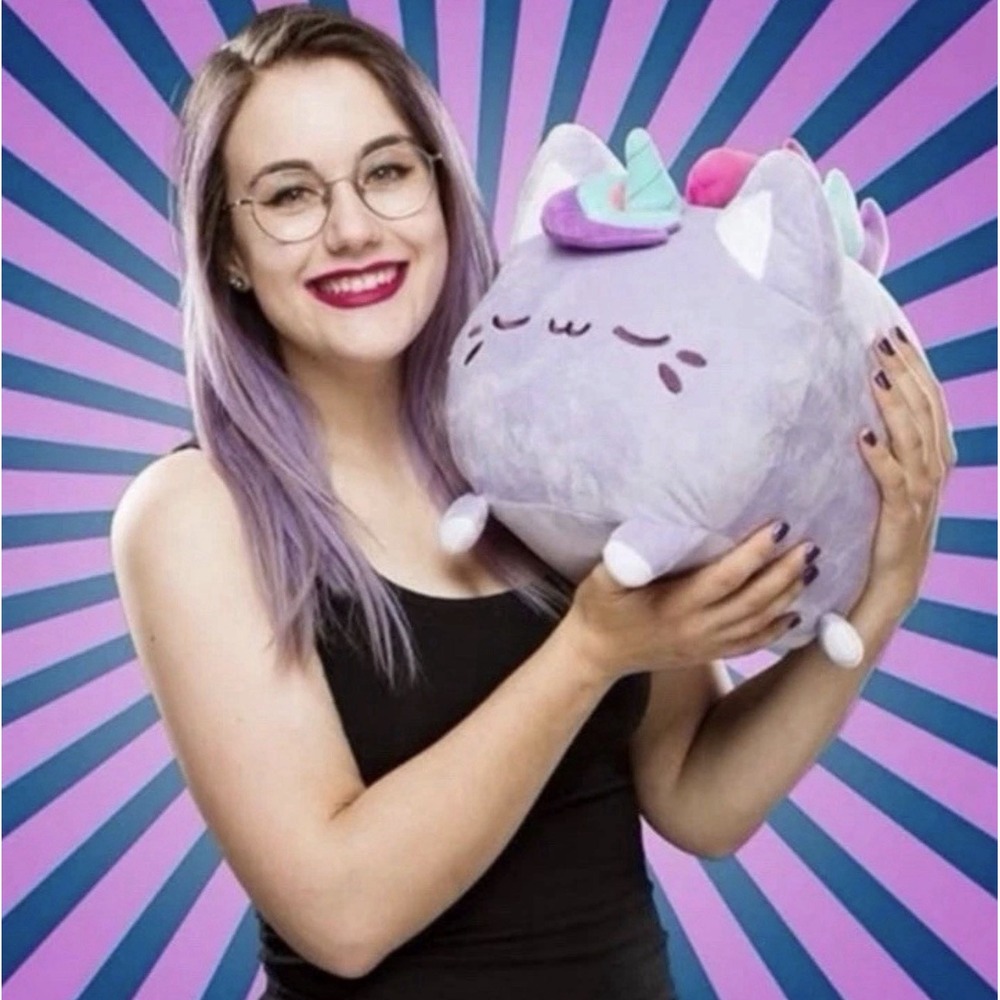 Jumbo Meowchi 16" x 13" Purple Think Geek Plush